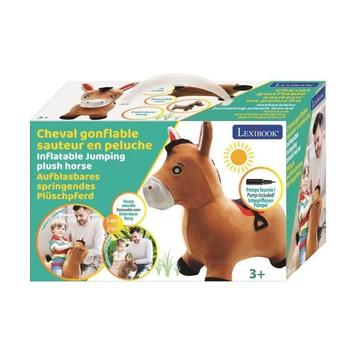 Cheval porteur peluche online