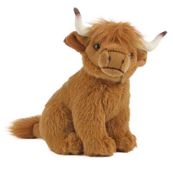 Jouet en peluche - Living Nature - Vache Highland - 20 cm - Doux - Mixte-0