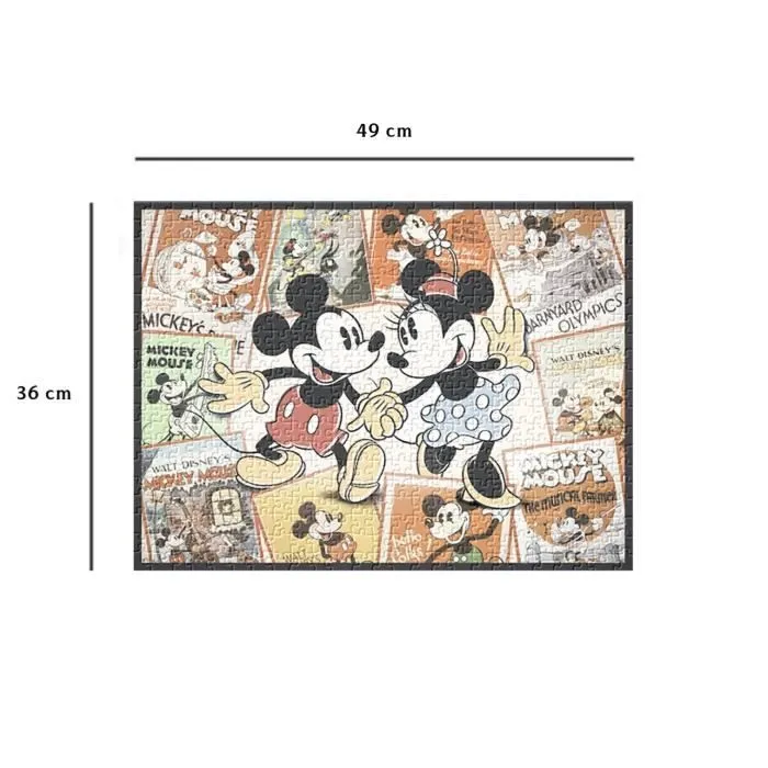 Puzzle 500 pièces Souvenirs de Mickey, Disney, Adultes et enfants, dès 12 ans, 12000969, Nathan-4
