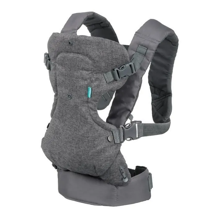 Porte bébé Flip ergonomique 4 en 1 gris - INFANTINO - Flip ergonomique 4 en 1 - Polyester - De 3,6 à 14,5 kg-0