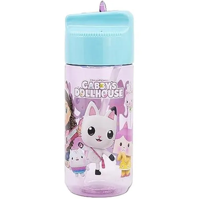 Bouteille d'eau - STOR - La CASA de Gabbys Dollhouse - 430 ML - Multicolore - Sans BPA-0