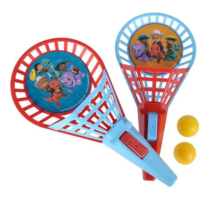 Jeu d'adresse Simba - 109312606 - Dino Ranch Jeu paniers de 27 cm, 2 balles a partir de 3 Ans, , Multicolore-1