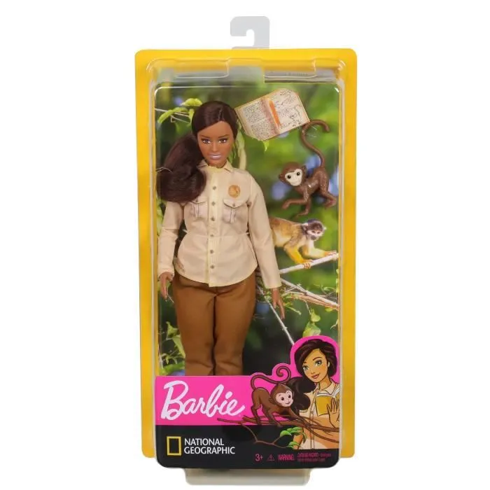 Barbie Métiers National Geographic - Protectrice de l'Environnement - Marron - 3 à 7 ans-4
