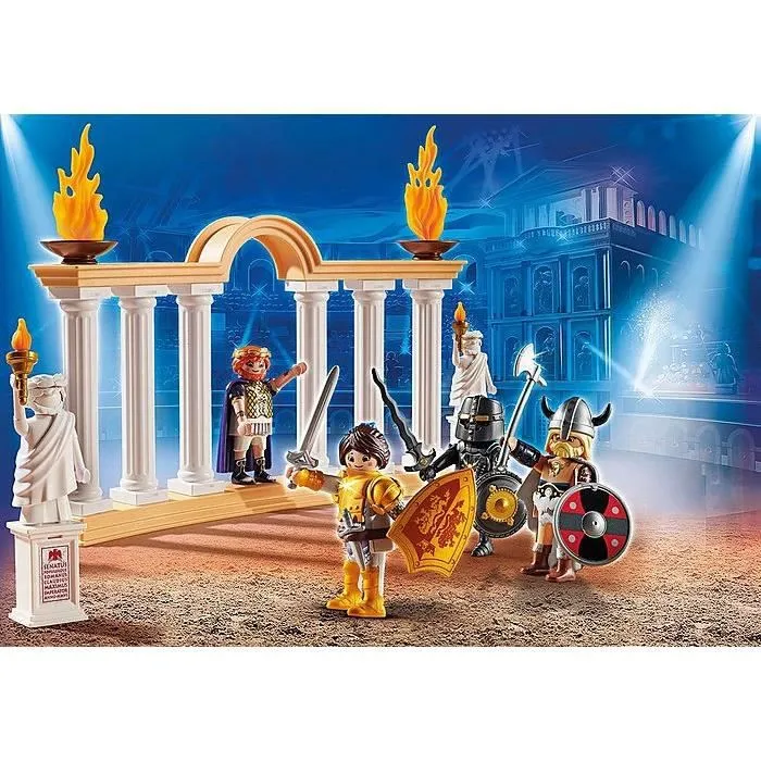 PLAYMOBIL - PLAYMOBIL THE MOVIE - Empereur Maximus et Colisée - Figurines de combat - Mixte - A partir de 4 ans-1