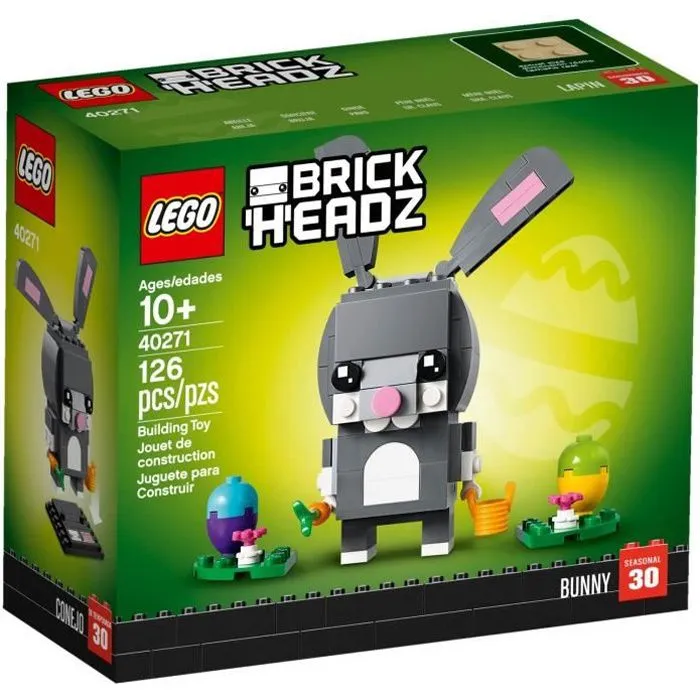 Jouet de construction - LEGO - BrickHeadz - Le Lapin - 126 pièces - Blanc et Rose-0