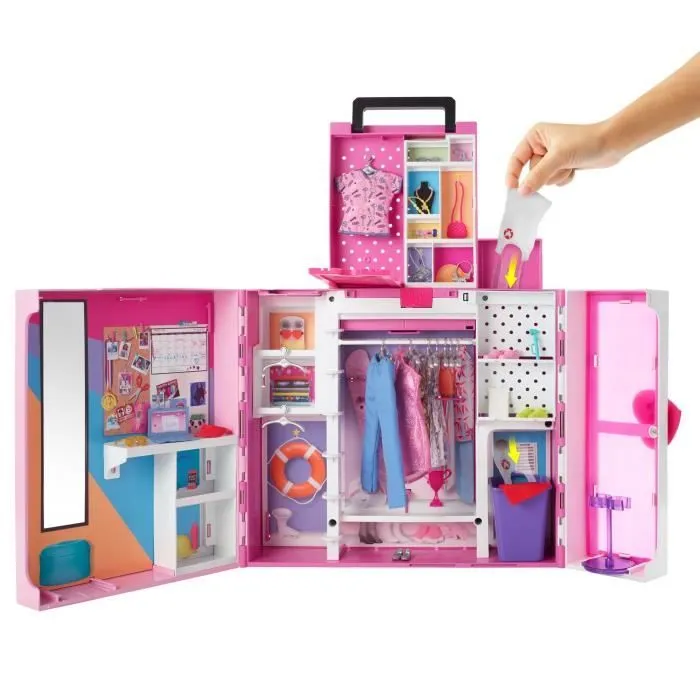 Barbie®-Poupée et Coffret Dressing Deluxe, + de 60 cm, dès 3 ans HGX57-4