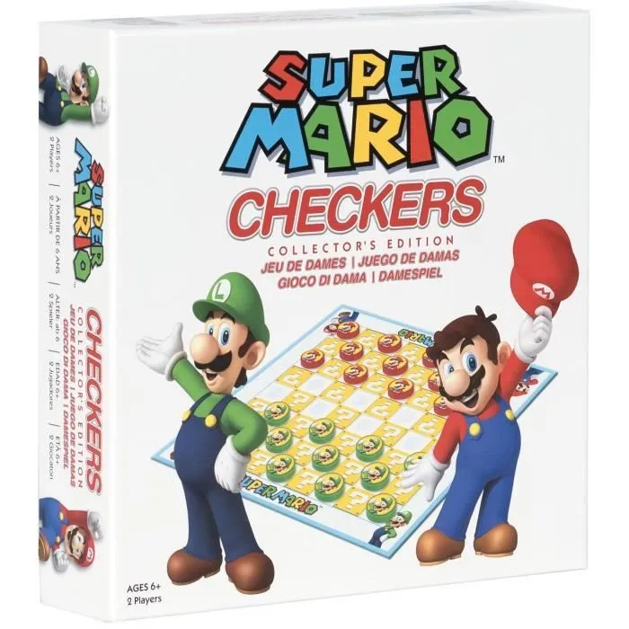 Super Mario Checkers - Jeu de société - GOLIATH - Dès 6 ans-3