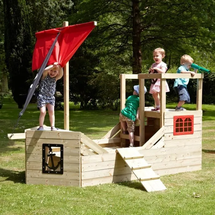Bateau Pirate En Bois Galléon - TP TOYS-1