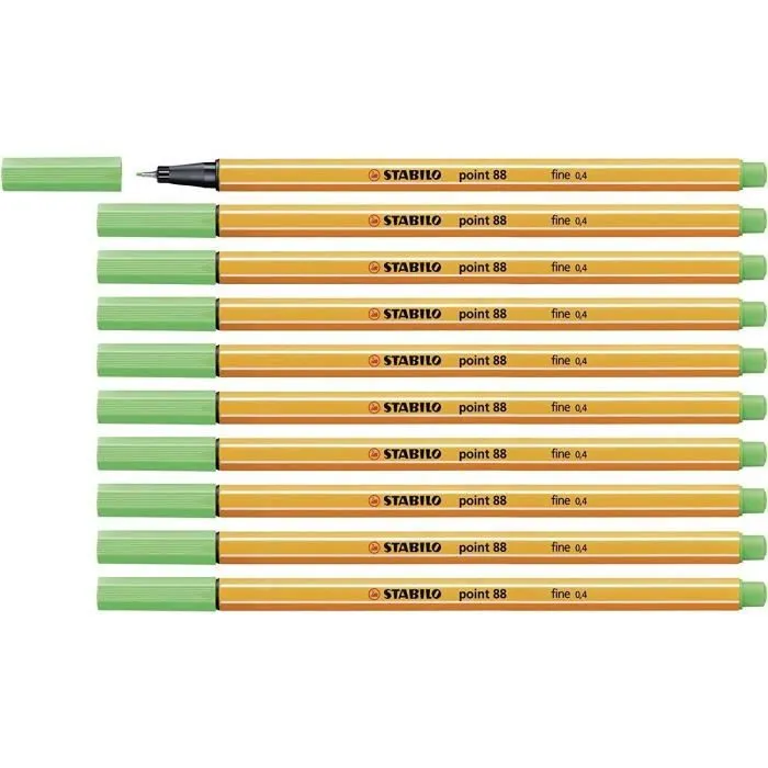 Stabilo 88/16 - Fineliner point 88 stylo - Light Emerald - Pack de 10 pcs-0