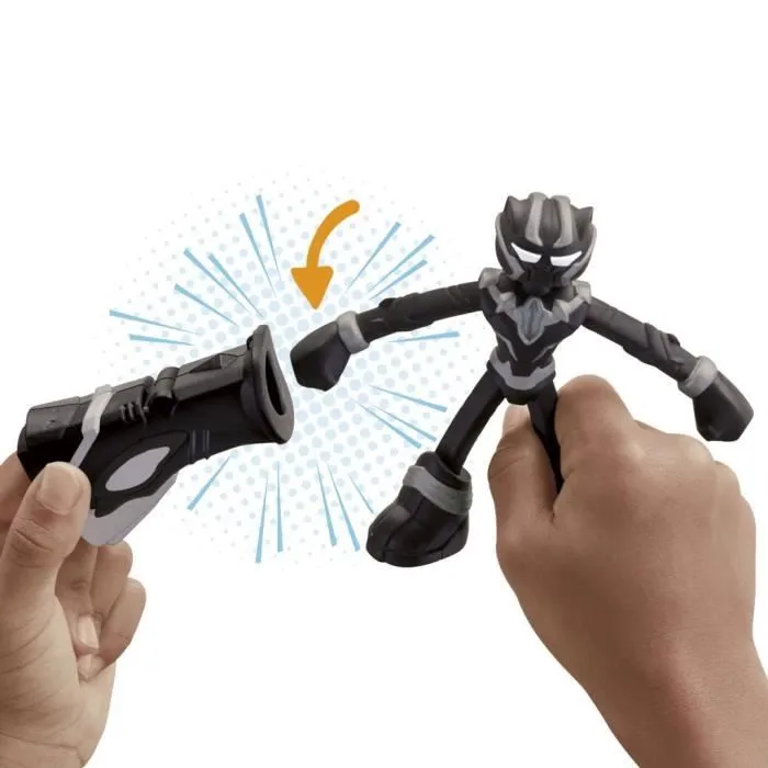 Play-Doh Black Panther, Griffes tranchantes avec figurine flexible et pâte à modeler, dès 4 ans, Marvel-5