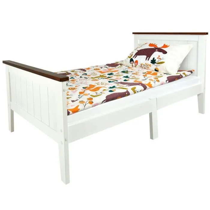Lit blanc PARIS WALNUT 140-0