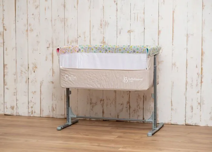 BEBELISSIMO - Lit Cododo - berceau bébé - lit bébé - Calin avec mobile musical - dès la naissannce - beige-3