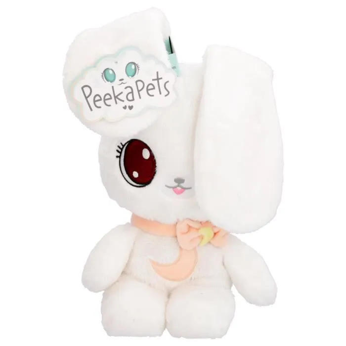 Peluches Peekapets pêche - Peluche lapin premier âge - Coucou Caché - Rose - Blanc - Mixte-0
