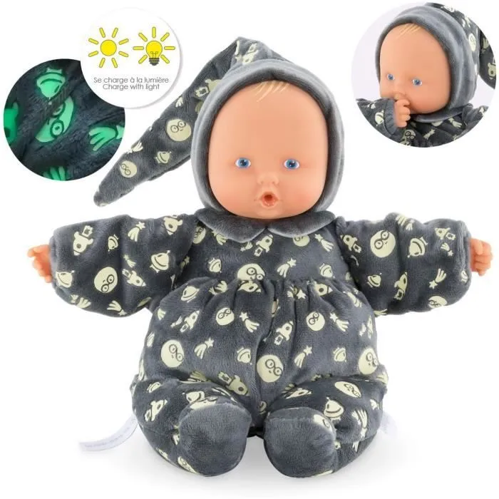 Mon Doudou COROLLE - Babipouce Brille dans la Nuit - 28 cm - senteur de vanille - dès la naissance-2