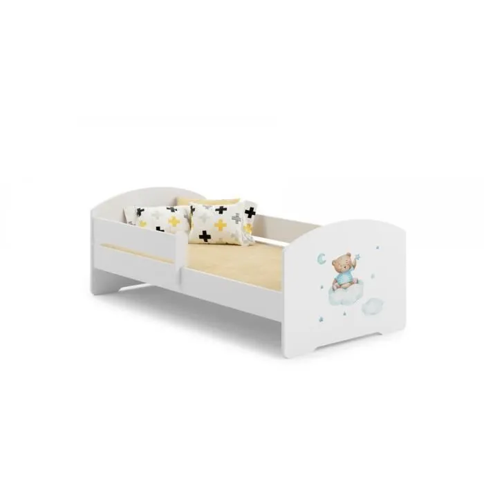 Lit enfant LUK 160x80 ours - KOBI - Bois - Panneaux de particules - Enfant-0