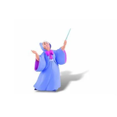 Figurine Fée Marraine - BULLY - Cendrillon Disney - 11 cm - Violet et multicolore-0