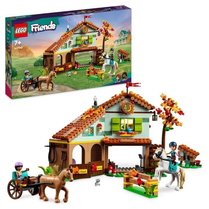 LEGO® Friends 41745 L’Écurie d’Autumn, Jouet avec Chevaux, Carrosse, Cadeau Équitation-0