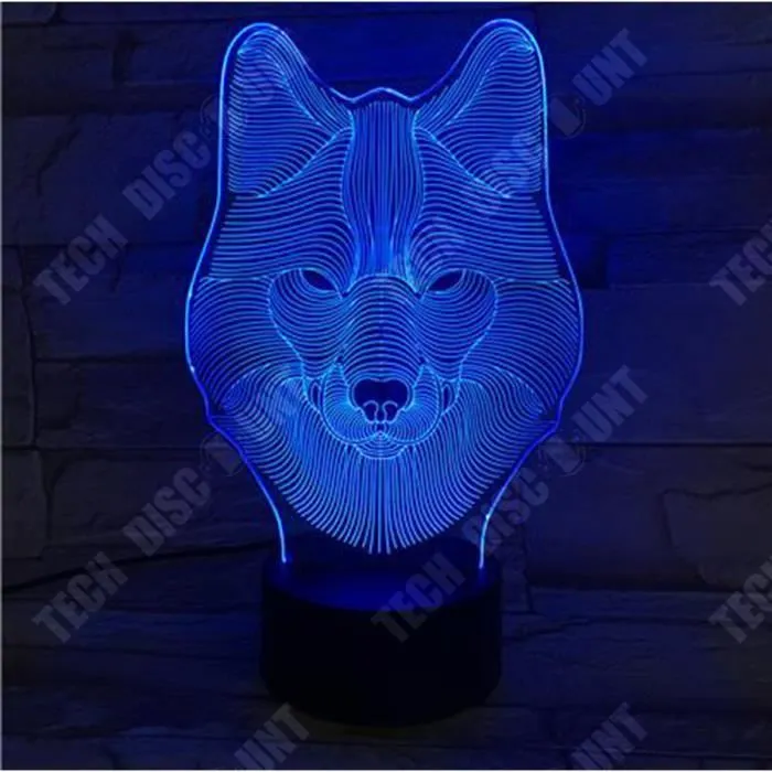 TD® 3D Veilleuse 3D Led Night Light Birdcage Modèle 7 Couleur 5V Usb Led Lampe De Lave Touch Illusion Night Light Vacances MZW229714-3