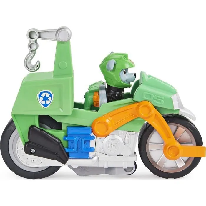 Jouet Moto Rétrofriction Pat Patrouille avec Figurine Amovible Rocky - Paw Patrol - Pour Enfant de 3 Ans et +-2
