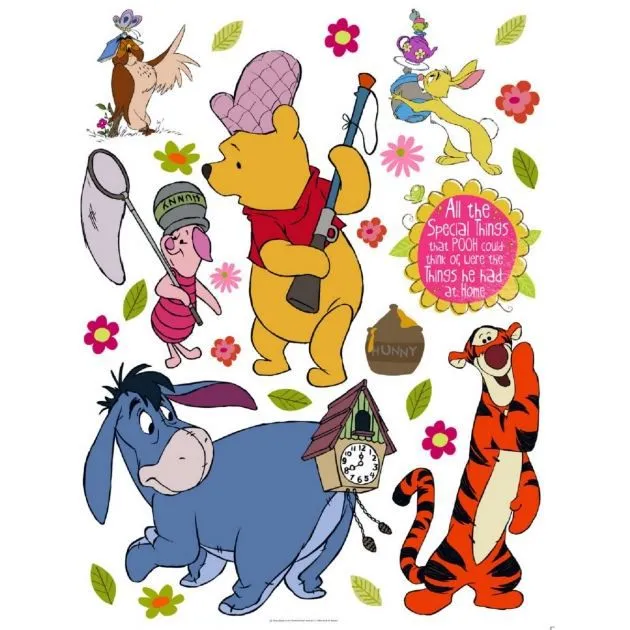WINNIE L'OURSON -maxi stickers muraux 85x65cm-0