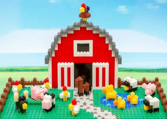 Cefa toys - 57002 - PIX BRIX Pixel Art Set de 500 pièces Rouges Gamme Moyenne, Couleur Rouge ()-1