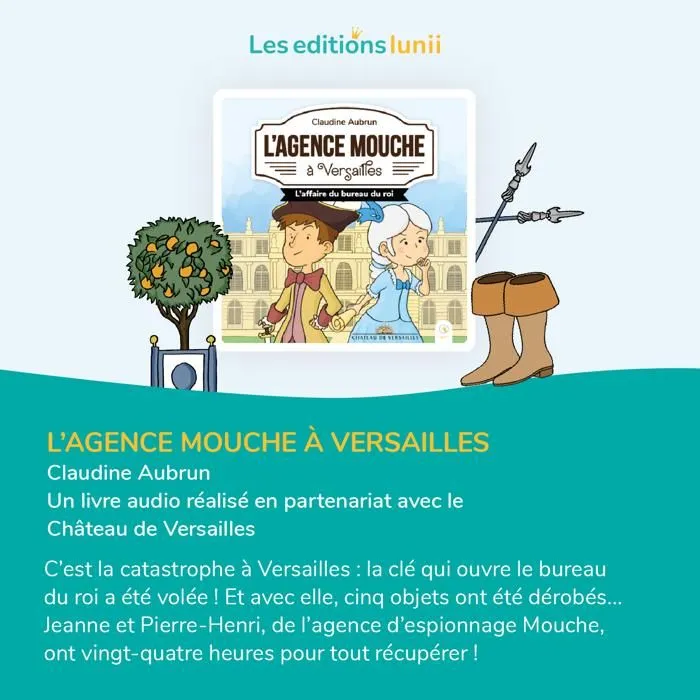 Livre audio interactif - Lunii - Coffret L'Agence Mouche à Versailles - 1h29 d'écoute - Dès 7 ans - Mixte-1