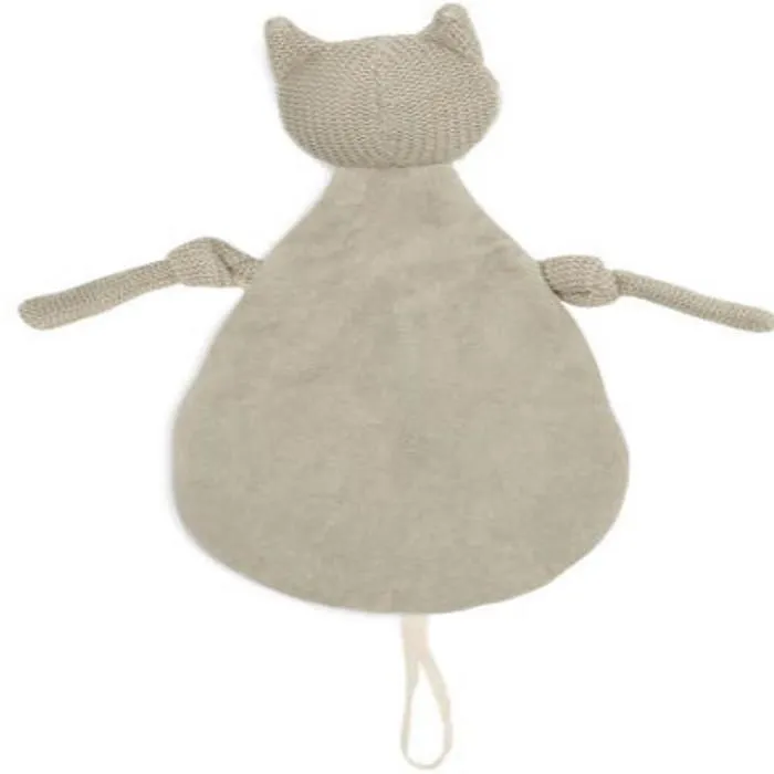 Attache Sucette doux Renard - JOLLEIN - Gris et blanc - Bébé - Porte tétine Bébé-1