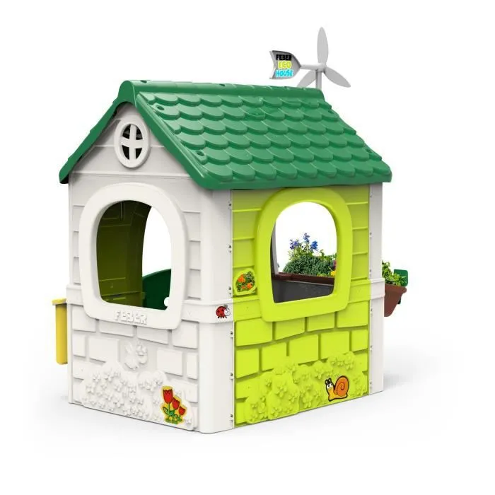 Maison écologique pour enfant Greenhouse - FEBER - Plastique anti-UV - 2 ans de garantie-1