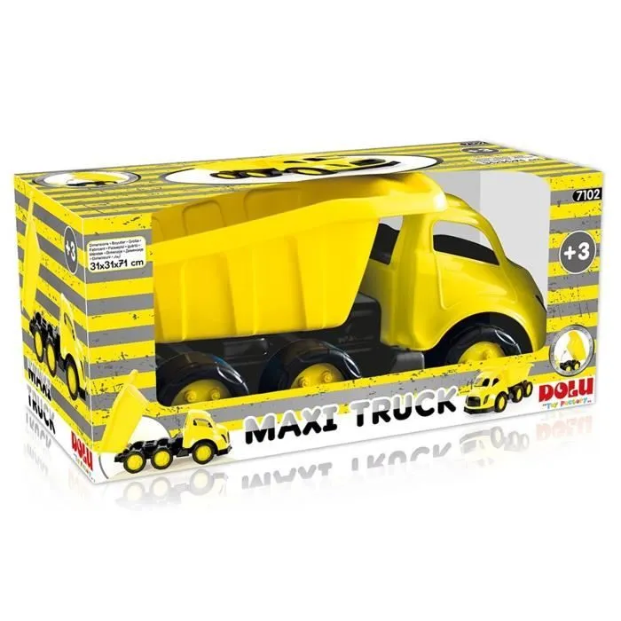 Jouet de construction - DOLU - Maxi camion - Jaune - 3 ans - Plastique-2