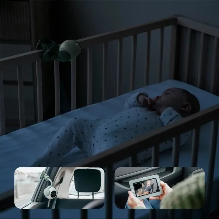 Babyphone Caméra YOO Go+ - Grand Ecran HD 5" 720P - Batterie Rechargeable, Autonomie 8h - 4 Accessoires Supports Caméra inclus-5