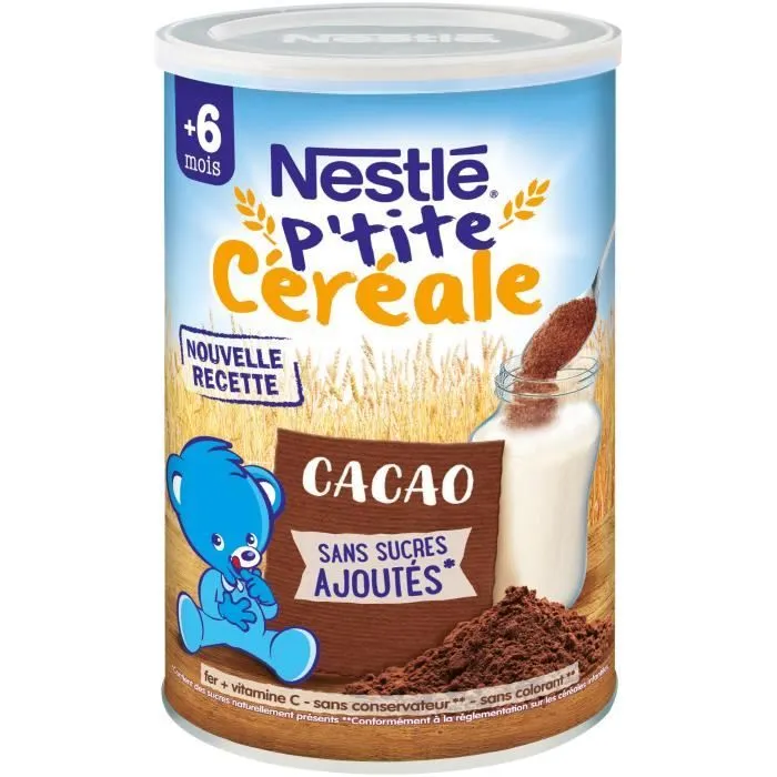 NESTLÉ P'tite Céréale Cacao - 400 g - Dès 6 mois-0