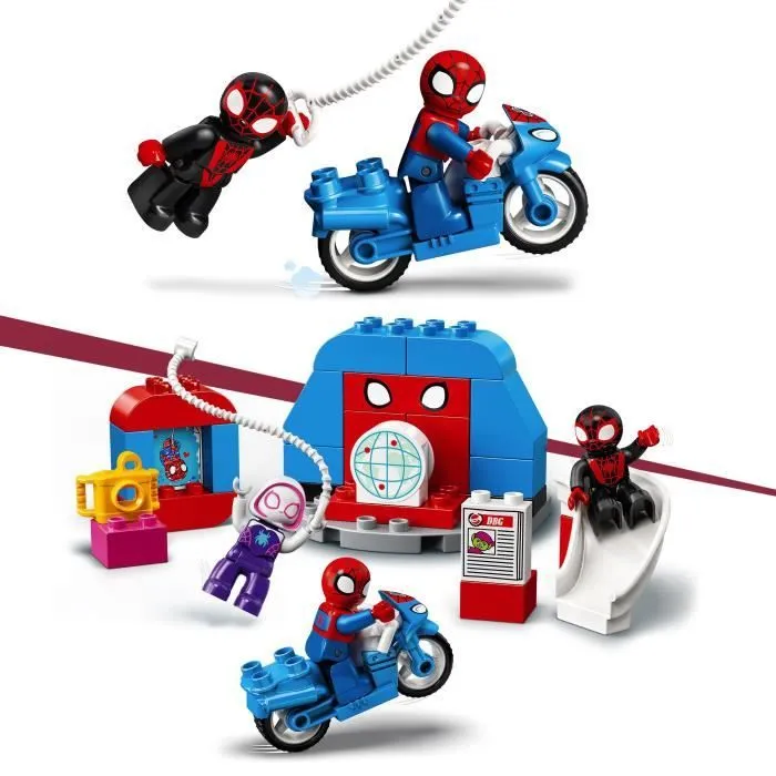 LEGO® 10940 DUPLO® Marvel Le QG de Spider-Man – Jouet Enfant 2 ans et plus avec Figurines de Super Héros-2