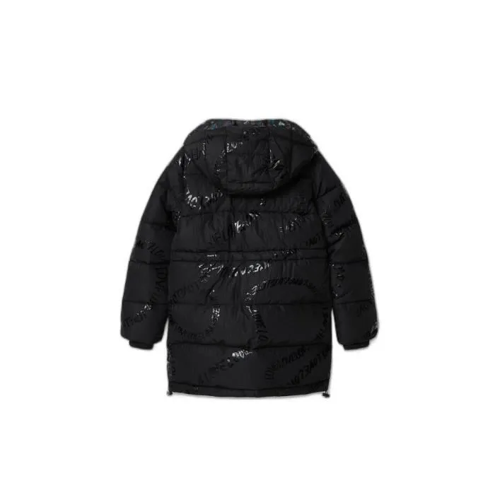 Doudoune fille Desigual Letters - noir - 7/8 ans-1