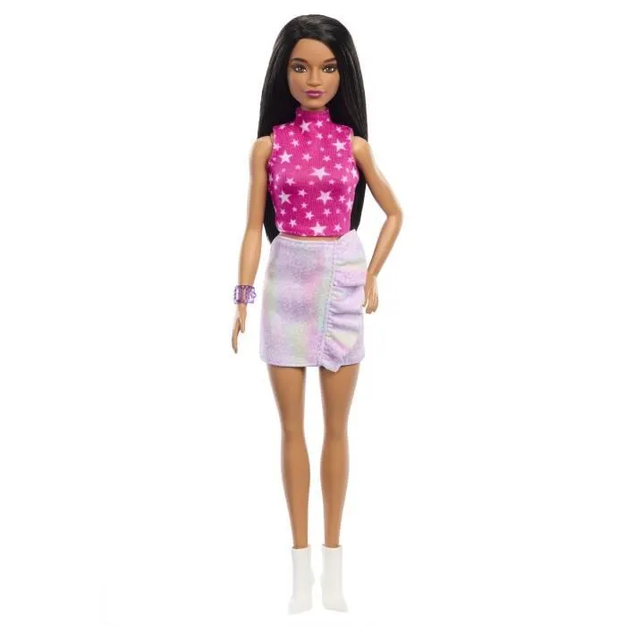 Barbie-Barbie Fashionistas- Poupée cheveux noirs 65ème anniversaire HRH13-1