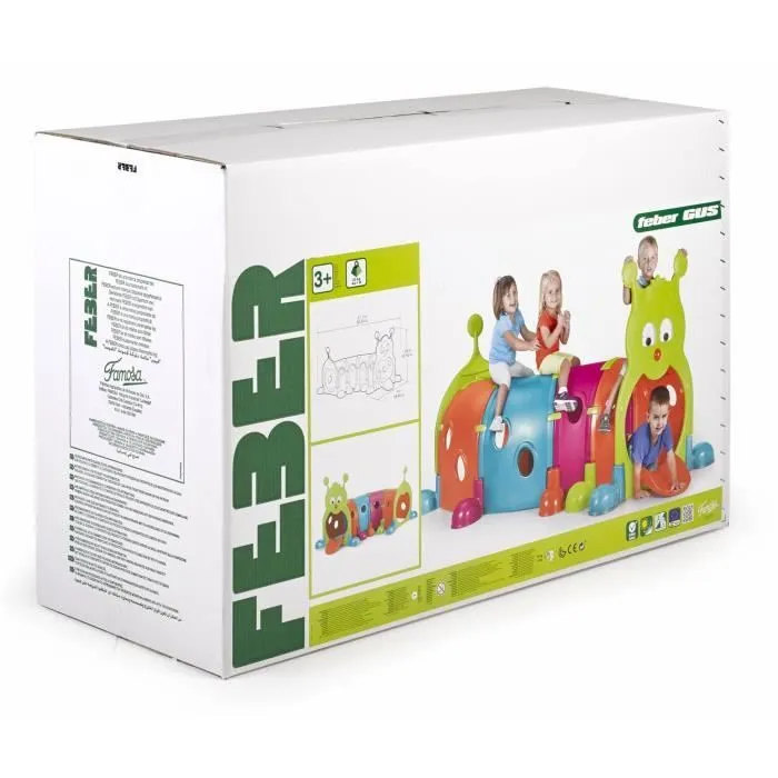 Aire de jeux Tunnel Febergus Chenille - plastique anti-UV - FEBER-2