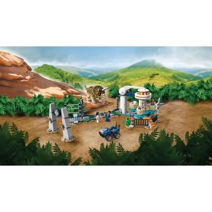LEGO® Jurassic World™ 75937 La fureur du Tricératops - Jeu de construction-4