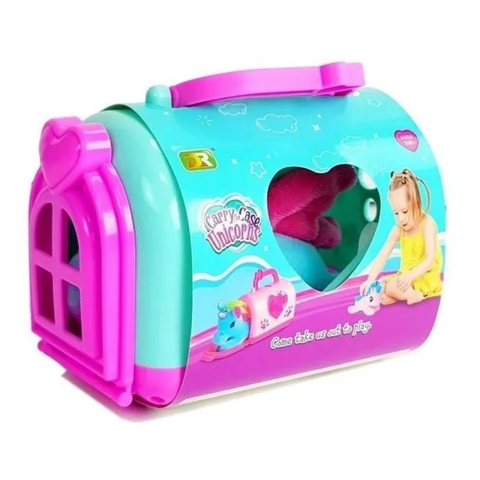 Jouet en peluche - Kucyk - Cheval licorne poney - Cage de transport - Douceur - Mixte-3