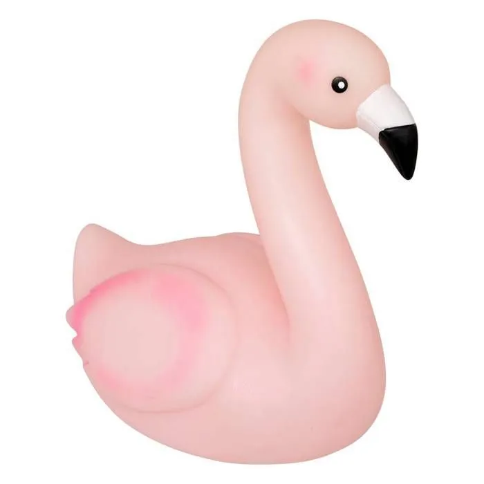 Veilleuse enfant à pile flamant rose "Amel" rose H14,5cm - Atmosphera createur d'interieur - Rose-0