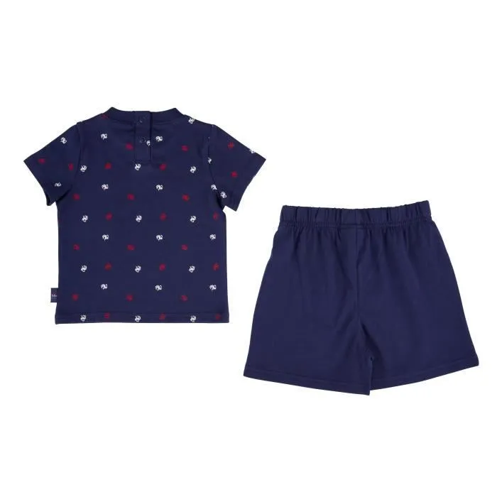 Ensemble t-shirt short bébé garçon FFF - Collection officielle Equipe de France de Football-1