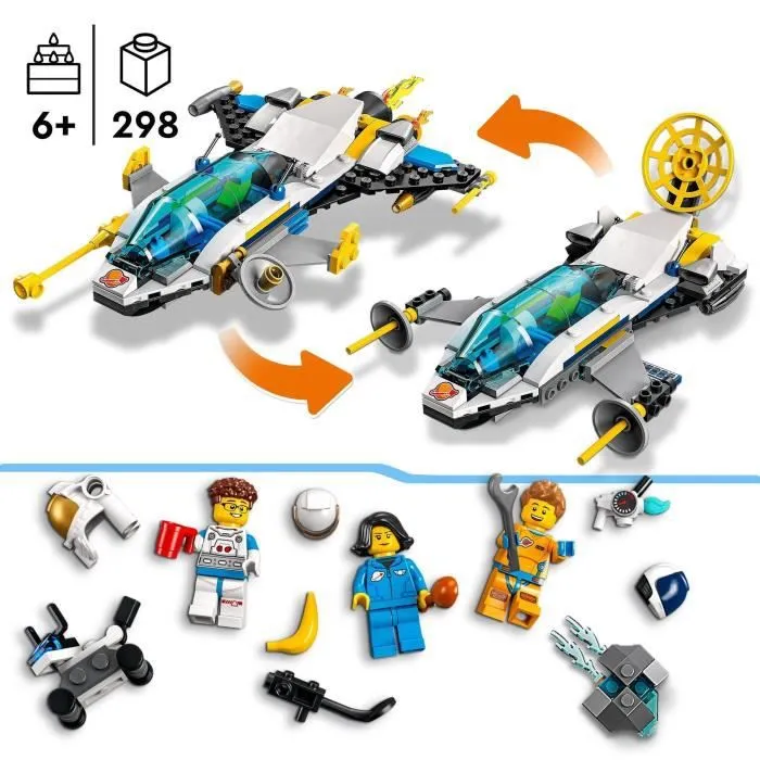 LEGO® City 60354 Missions d’Exploration Spatiale sur Mars, Jouet Construction Interactif-2