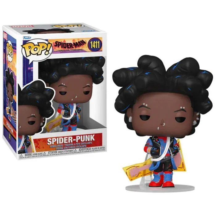 Figurine - FUNKO - POP Marvel N° 1411 - Spider-Punk - Multicolore - Pour enfants à partir de 3 ans-0