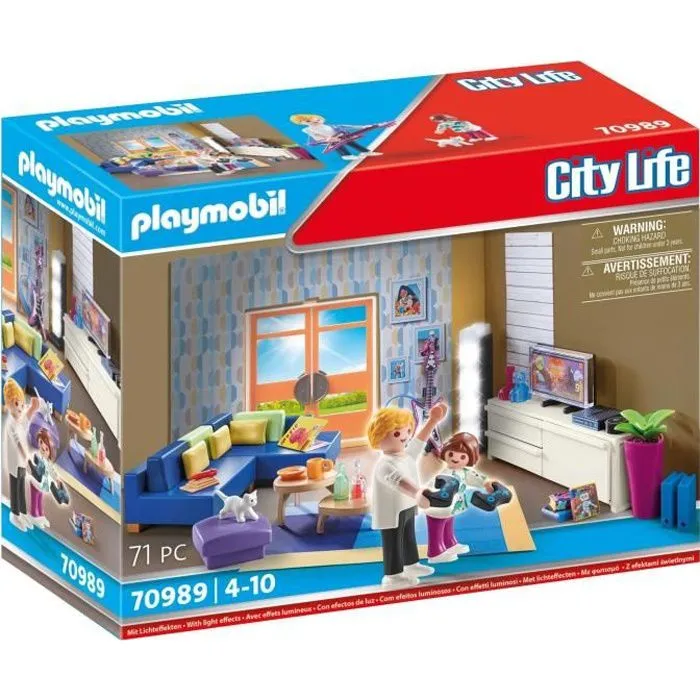 PLAYMOBIL - 70989 - City Life - La Maison Moderne - Salon Aménagé - Multicolore - 4 ans et plus-0