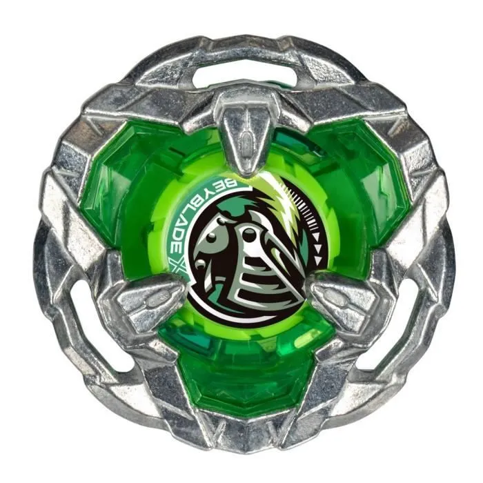 Beyblade X, Starter Pack Helm Knight 3-80N avec toupie de compétition à rotation droite de type défense et lanceur, à partir de 8 an-1