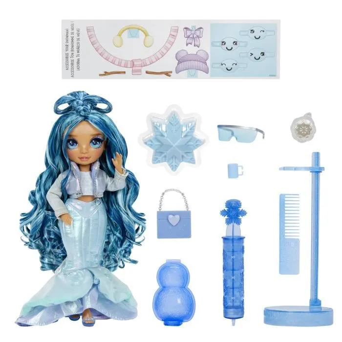 Rainbow High - Winter Wonderland - Bleu - Révèle ta couleur - Créer son bonhomme de neige - Dés 4ans-5
