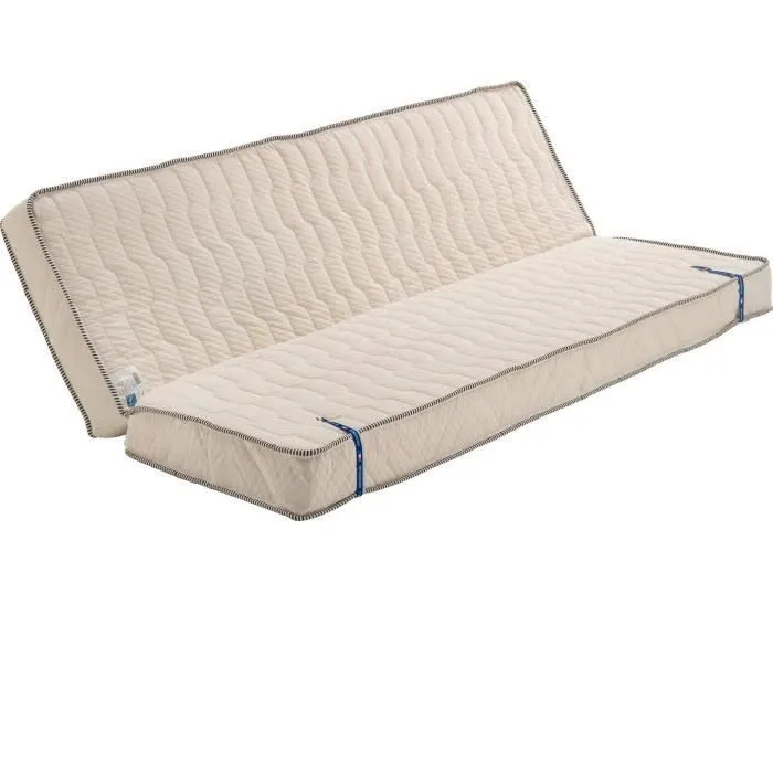 Matelas Ferme pour Tous Clic Clac 130x190 - Dcoupe Assise 65 cm - Hauteur 20 CM -Mousse Poli Lattex Indformable-1