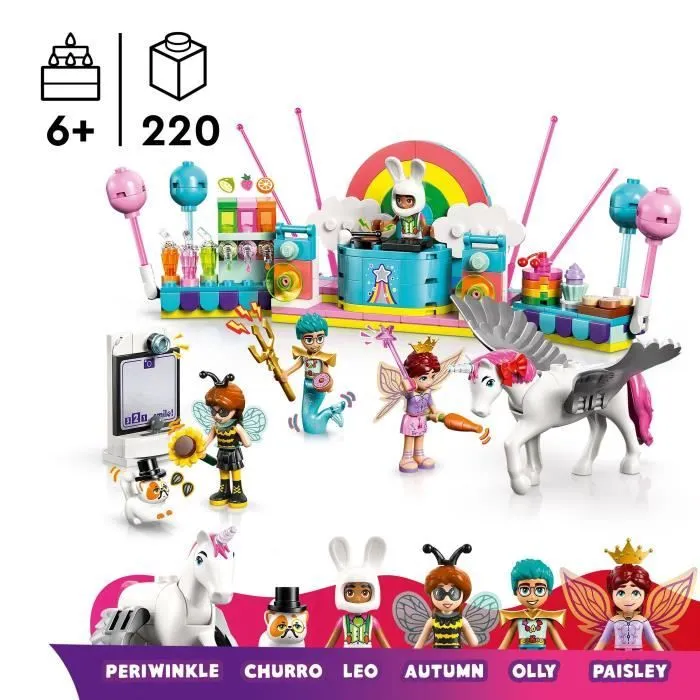 LEGO Friends 42661 Soirée Déguisée avec une Licorne et une Fée - Jeu pour Fille dès 6 Ans-1