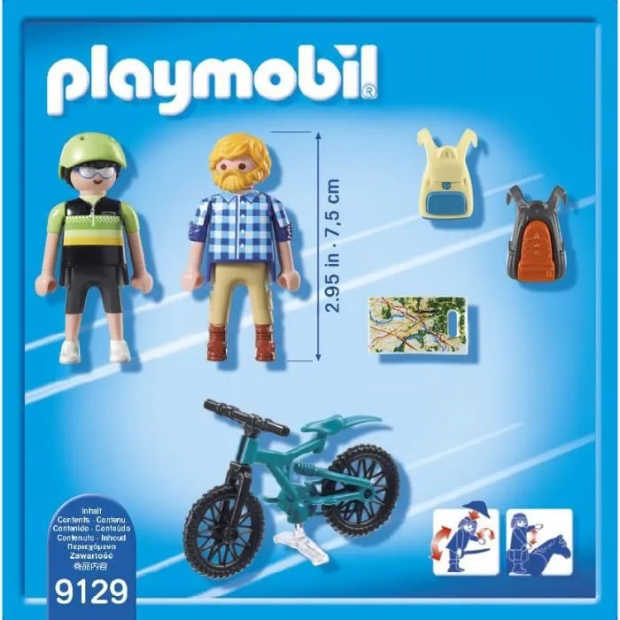 PLAYMOBIL - Randonneur et Cycliste - Action - L'Escalade - 82 g - 4 ans - Playmobil Les Secouristes-2