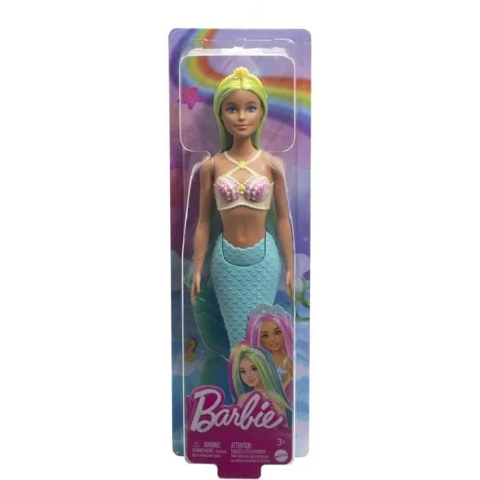 Barbie-Poupées Sirènes avec cheveux et nageoire colorés et serre-tête HRR03-3