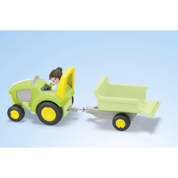 PLAYMOBIL Junior 71656 Ferme tracteur et animaux, personnages, Pour bébé et enfant, Dès 18 mois-3