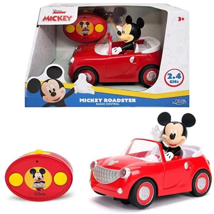 Voiture Radiocommandée - JADA TOYS - MICKEY Roadster - Licence Disney - Rouge - Extérieur-1